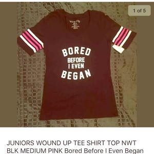 New women graphic shirt medium juniors funny 7 8 9